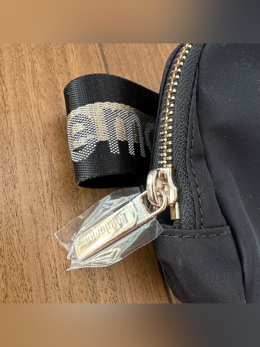 Lululemon 🖤 Black Gold White Opal Wordmark Everywhere Belt Fanny Bag 1L NEW - Picture 6 of 13